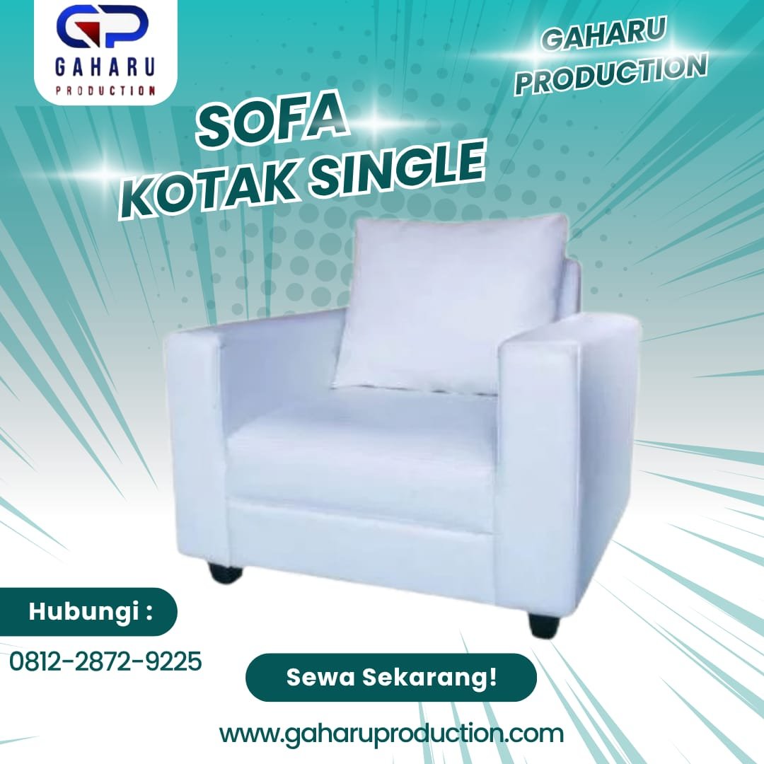 Sewa Sofa Kotak Single Murah Hanya Rp150.000 – Elegan & Terjangkau!