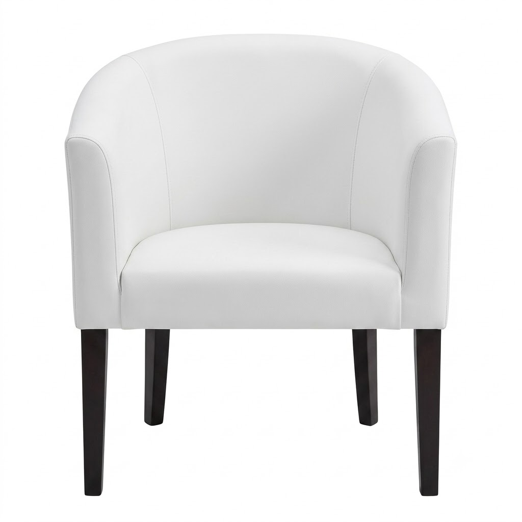 Sofa Retro Oval Putih