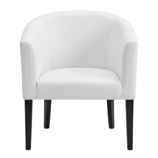 Sofa Retro Oval Putih