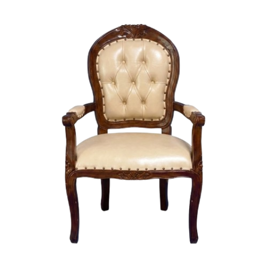 Kursi Arm Chair Oval Coklat